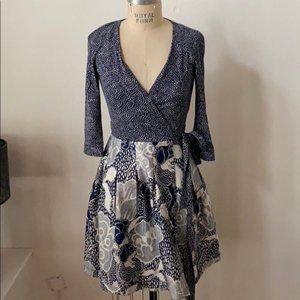 Diane Von Furstenberg Jewel Wrap Dress Sz 0